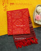 Traditional Bandhani Design Red Maroon Single Ikat Rajkot Patola Dupatta