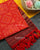 Traditional Bandhani Design Red Maroon Single Ikat Rajkot Patola Dupatta