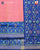 Traditional Gala Border Blue and Peach Single Ikat Rajkot Patola Saree