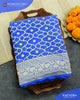 Traditional Khadi Georgette Blue Banarasi Bandhani Saree