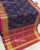 Traditional Chabadi Design Pink and Blue Single Ikat Rajkot Patola Saree