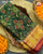 Traditional Chabadi Design Red and Green Single Ikat Rajkot Patola Saree