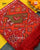 Traditional 4 Figure Red Orange Ikat Rajkot Patola Dupatta