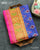 Traditional Chanda Design Pink and Blue Single Ikat Rajkot Patola Saree