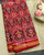 Traditional Flower Design Red Maroon Ikat Rajkot Patola Saree