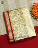 Exclusive Gala Border Off-White Zari Tissue Rajkot Patola Saree