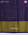 Exclusive Gala Border Purple and Yellow Single Ikat Rajkot Patola Saree