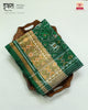 Traditional Hathi Popat Green Single Ikat Rajkot Patola Saree