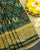 Traditional Hathi Popat Design Green Single Ikat Rajkot Patola Saree