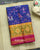 Traditional Hathi Popat Pink and Blue Single Ikat Rajkot Patola Saree