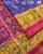 Traditional Hathi Popat Pink and Blue Single Ikat Rajkot Patola Saree