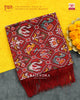 Traditional Hathi Popat Design Red Ikat Rajkot Patola Dupatta