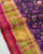 Traditional Laheriya Hathi Popat Pink Purple Single Ikat Rajkot Patola Saree