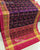 Traditional Laheriya Hathi Popat Pink Purple Single Ikat Rajkot Patola Saree