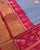 Exclusive Laheriya Design Light Blue and Pink Single Ikat Rajkot Patola Saree