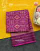 Traditional Panchanda Design Magenta Single Ikat Rajkot Patola Dupatta