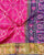 Traditional Manekchowk Bhat Pink Purple SIngle Ikat Rajkot Patola Saree