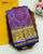 Traditional Manekchowk Design Blue Magenta Single Ikat Rajkot Patola Saree