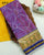 Traditional Manekchowk Design Blue Magenta Single Ikat Rajkot Patola Saree