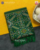 Exclusive Manekchowk Design Green Ikat Rajkot Patola Dupatta