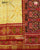 Traditional Manekchowk Design Off-white Red Single Ikat Rajkot Patola Saree