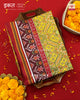 Exclusive Manekchowk Design Red and Yellow Semi Double Ikat Rajkot Patola Saree