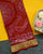 Maroon Pure Georgette Handloom Banarasi Bandhani Dupatta