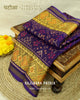 Traditional Navratna Bhat purple Single Ikat Rajkot Patola Saree