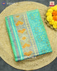 Traditional Navratna Design Light Green Single Ikat Rajkot Patola Saree