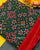 Traditional Navratna Design Red and Green Ikat Rajkot Patola Dupatta