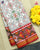 Traditional Navratna Design Red and White Twill Ikat Rajkot Patola Saree