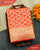 Traditional Khadi Georgette Orange Banarasi Bandhani Saree