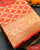 Traditional Khadi Georgette Orange Banarasi Bandhani Saree