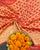 Traditional Khadi Georgette Orange Banarasi Bandhani Saree