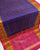 Traditional Panchanda Bhat Pink Blue Single Ikat Rajkot Patola Saree