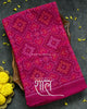 Handwoven Panchanda Design Pink Woolen Patola Shawls