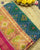 Traditional Panchanda Pink and Rama Blue Single Ikat Rajkot Patola Saree