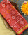 Traditional Panchanda Design Red Single Ikat Rajkot Patola Saree
