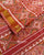 Traditional Panchanda Design Pastel Red Single Ikat Rajkot Patola Saree