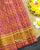 Traditional Panchanda Design Pastel Red Single Ikat Rajkot Patola Saree