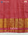 Traditional Panchanda Design Pastel Red Single Ikat Rajkot Patola Saree