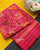 Traditional Hathi Popat Design Peach Pink Single Ikat Rajkot Patola Dupatta