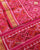 Traditional Panchanda Design Peach Pink Single Ikat Rajkot Patola Saree