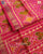 Traditional Panchanda Design Peach Pink Single Ikat Rajkot Patola Saree