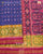 Traditional Buttonful Design Pink and Blue Single Ikat Rajkot Patola Saree