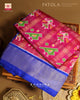 Traditional Hathi Popat Design Zari Checks Hyderabadi Ikat Patola Saree