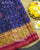 Exclusive Panchanda Design Pink and Blue Single Ikat Rajkot Patola Saree