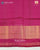 Exclusive Panchanda Design Pink and Blue Single Ikat Rajkot Patola Saree