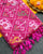 Exclusive Hathi Popat Design Pink Ikat Rajkot Patola Dupatta