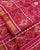 Traditional Navratna Design Pink Single Ikat Rajkot Patola Saree